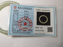 Load image into Gallery viewer, 53.6mm Certified 100% Natural icy watery Crystal Sugar Yellow White(黄冰糖) Nephrite Bangle HN156-9688
