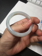 Load image into Gallery viewer, 51mm certified Type A 100% Natural green/purple/white oval Jadeite Jade bangle BM59-0262
