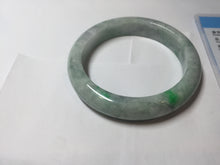 Load image into Gallery viewer, 58mm certified 100% natural type A sunny green/purple/white/gray jadeite jade bangle PJ69-2986
