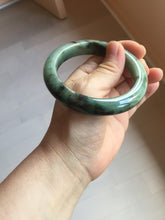 Load image into Gallery viewer, 57.8mm Certified 100% natural Type A dark green/black/red/brown jadeite bangle PD84-9793
