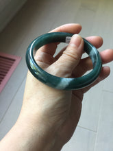 Load image into Gallery viewer, 58.9mm Certified Type A 100% Natural dark green/blue/gray/black Guatemala Jadeite bangle PJ134-1481
