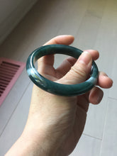 Load image into Gallery viewer, 58.9mm Certified Type A 100% Natural dark green/blue/gray/black Guatemala Jadeite bangle PJ134-1481
