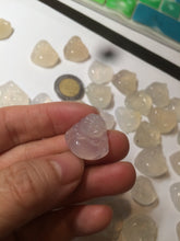 Load image into Gallery viewer, 100% natural icy clear warm light yellow/white agate happy Buddha pendant XY76 (add on item)
