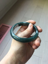 Load image into Gallery viewer, 58.9mm Certified Type A 100% Natural dark green/blue/gray/black Guatemala Jadeite bangle PJ134-1481
