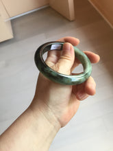Load image into Gallery viewer, 58.5mm Certified 100% natural Type A dark green/sunny green/black/red/brown jadeite bangle PD83-9761

