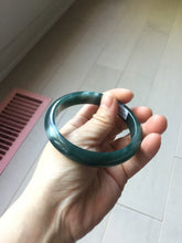 Load image into Gallery viewer, 58.9mm Certified Type A 100% Natural dark green/blue/gray/black Guatemala Jadeite bangle PJ134-1481
