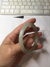 Load image into Gallery viewer, 53.6mm Certified 100% Natural icy watery Crystal Sugar Yellow White(黄冰糖) Nephrite Bangle HN156-9688
