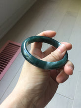 Load image into Gallery viewer, 58.9mm Certified Type A 100% Natural dark green/blue/gray/black Guatemala Jadeite bangle PJ134-1481
