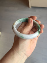 Load image into Gallery viewer, 59.5mm certified Type A 100% Natural light purple light brown dark green sunny green Jadeite Jade bangle AA48-3312
