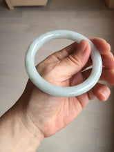 Load image into Gallery viewer, 56.4mm certified 100% natural Type A light green white purple round cut jadeite jade bangle AA119-4911
