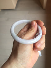 Load image into Gallery viewer, 53.5mm certified 100% natural light green purple slim jadeite jade bangle PC39-4034
