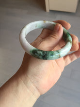 Load image into Gallery viewer, 59.5mm certified Type A 100% Natural light purple light brown dark green sunny green Jadeite Jade bangle AA48-3312
