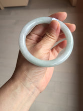 Load image into Gallery viewer, 56.4mm certified 100% natural Type A light green white purple round cut jadeite jade bangle AA119-4911
