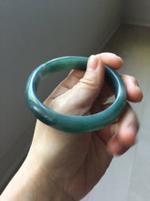 Load image into Gallery viewer, 59.8mm Certified Type A 100% Natural dark green/blue/gray/black Guatemala Jadeite bangle PJ148-1482
