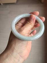 Load image into Gallery viewer, 56.4mm certified 100% natural Type A light green white purple round cut jadeite jade bangle AA119-4911
