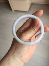 Load image into Gallery viewer, 53.5mm certified 100% natural light green purple slim jadeite jade bangle PC39-4034
