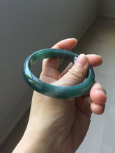 Load image into Gallery viewer, 59.8mm Certified Type A 100% Natural dark green/blue/gray/black Guatemala Jadeite bangle PJ148-1482
