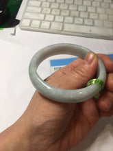 Load image into Gallery viewer, 56.7mm certified type A 100% Natural light green/blue purple Jadeite Jade bangle AB2-1325
