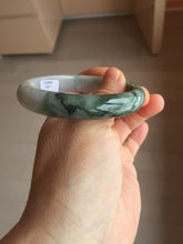 Load image into Gallery viewer, 57mm Certified 100% natural Type A light green/purple white Whispers of the Spring Breeze jadeite jade bangle PH98-5427
