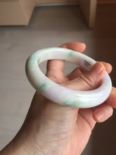 Load image into Gallery viewer, 60.4mm 100% Natural type A sunny green purple white Jadeite Jade bangle PE45-5505
