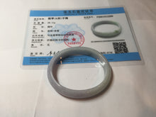 Load image into Gallery viewer, 45mm Certified Type A 100% Natural sunny green purple orange white(FU LU SHOU) flat Oval Jadeite Jade Bangle PJ71-2209
