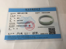 Load image into Gallery viewer, 45mm Certified Type A 100% Natural sunny green purple orange white(FU LU SHOU) flat Oval Jadeite Jade Bangle PJ71-2209
