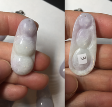 Load image into Gallery viewer, Type A 100% Natural white/green/purple Four Seasons Fortune Beans jadeite jade pendant group BK101
