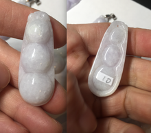 Load image into Gallery viewer, Type A 100% Natural white/green/purple Four Seasons Fortune Beans jadeite jade pendant group BK101
