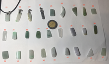 Load image into Gallery viewer, 100% natural type A icy watery sunny green/purple/yellow small Jadeite Jade baroque pendant group BK103
