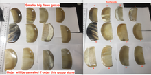 Load image into Gallery viewer, 11x5cm 100% Natural black yellow Buffalo Horn Comb big flaws group XY107
