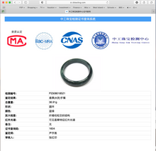 Load image into Gallery viewer, 55.5mm Certified Type A 100% Natural deep sea green/blue/gray/white Guatemala Jadeite bangle PC35-8521
