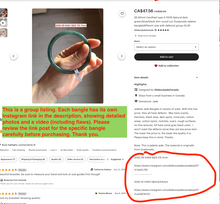 Load image into Gallery viewer, 55-60mm certified 100% natural Type A white black gray  jadeite jade bangle group GL55 Add on item
