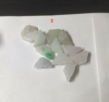 Load image into Gallery viewer, 12 Pieces of Type A 100% Natural icy watery green/white/purple Jadeite Jade Ingots AX55
