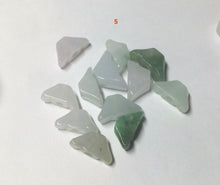 Load image into Gallery viewer, 12 Pieces of Type A 100% Natural icy watery green/white/purple Jadeite Jade Ingots AX55
