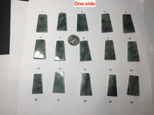 Load image into Gallery viewer, 100% Natural Type A Sunny Green Dark Green Black Gray Misty Mountain Forest Jadeite Jade Safe and Sound Pendant Group BS121
