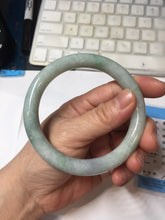 Load image into Gallery viewer, 59.8mm Certified Type A 100% Natural white/purple/green round cut jadeite Jade bangle PE123-0295
