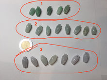 Load image into Gallery viewer, Type A 100% Natural icy watery light sunny green/white/purple jadeite Jade magnolia buds Pendant BF153
