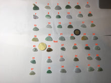 Load image into Gallery viewer, 5-18mm Type A 100% icy watery natural green blue purple white seashell/wing jadeite Jade Pendant necklace group AA68
