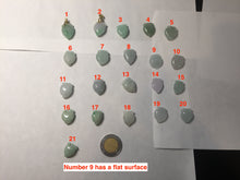 Load image into Gallery viewer, Type A 100% Natural icy watery sunny green/purple/white Jadeite Jade Peach Pendant group PA137
