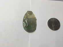 Load image into Gallery viewer, Type A 100% Natural Light Green-Gray (淡油冰) Jadeite Jade Pig Pendant – Abundance, Prosperity, Happiness &amp; Good Fortune PC241
