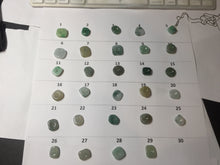 Load image into Gallery viewer, Type A 100% Natural Icy Watery Green Blue Yellow Freeform Light Heart Free Soul Design Jadeite Jade Pendant Group BS125
