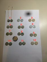 Load image into Gallery viewer, 12.5mm 100% Natural icy watery light green/yellow softy button donut dangling jadeite Jade earring group B207
