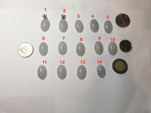 Load image into Gallery viewer, 12.3mm 100% natural type A light purple white Jadeite Jade simple is the best series pendant PB132
