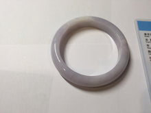 Load image into Gallery viewer, 56mm certified 100% Natural type A light purple white Jadeite Jade bangle PH192-8254

