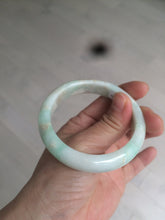 Load image into Gallery viewer, 54.7mm 100% natural Type A sunny green/brown/white jadeite jade bangle R95-3317
