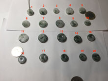 Load image into Gallery viewer, Type A 100% Natural dark green white forest Jadeite Safety Guardian Button donuts pendant BG206
