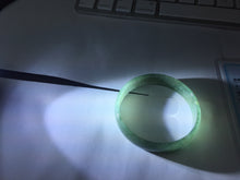 Load image into Gallery viewer, 51.7mm Certified type A 100% Natural oily dark green gray (油青) thin Jadeite Jade bangle PB273-1042
