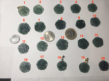 Load image into Gallery viewer, 100% Natural type A icy watery blue green gray Guatemala jadeite Rose Pendant group BP181
