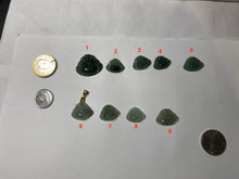 Load image into Gallery viewer, 100% Natural type A icy watery dark green(老油青) happy Buddha jadeite pendant BP178
