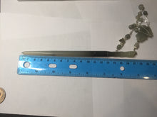Load image into Gallery viewer, 17.5 cm 100% Natural Light yellow gray black(灰冰) Bamboo-Style Xiu Jade (Serpentine) Hairpin with rose Hanging Ornament AW46
